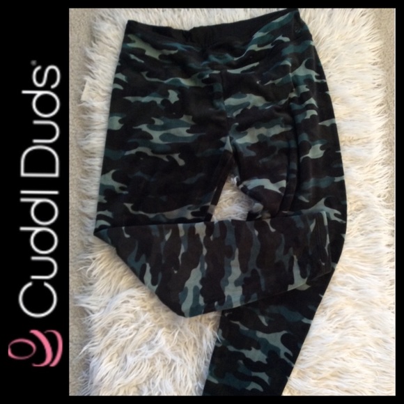 Cuddl Duds Double Plush Velour Leggings - Picture 4 of 10
